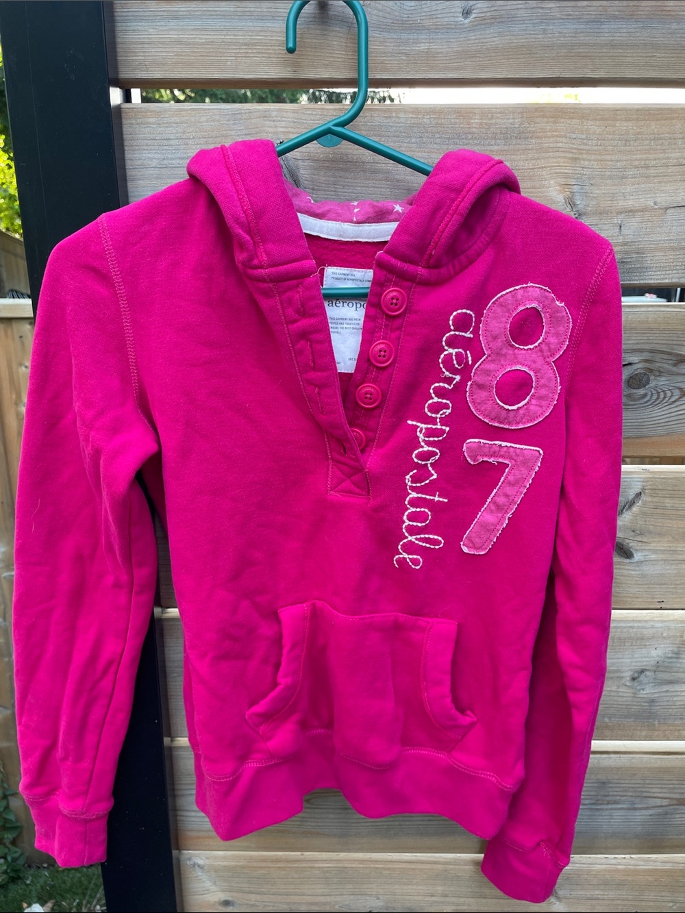 Aeropostale Hot Pink Pullover Hoodie